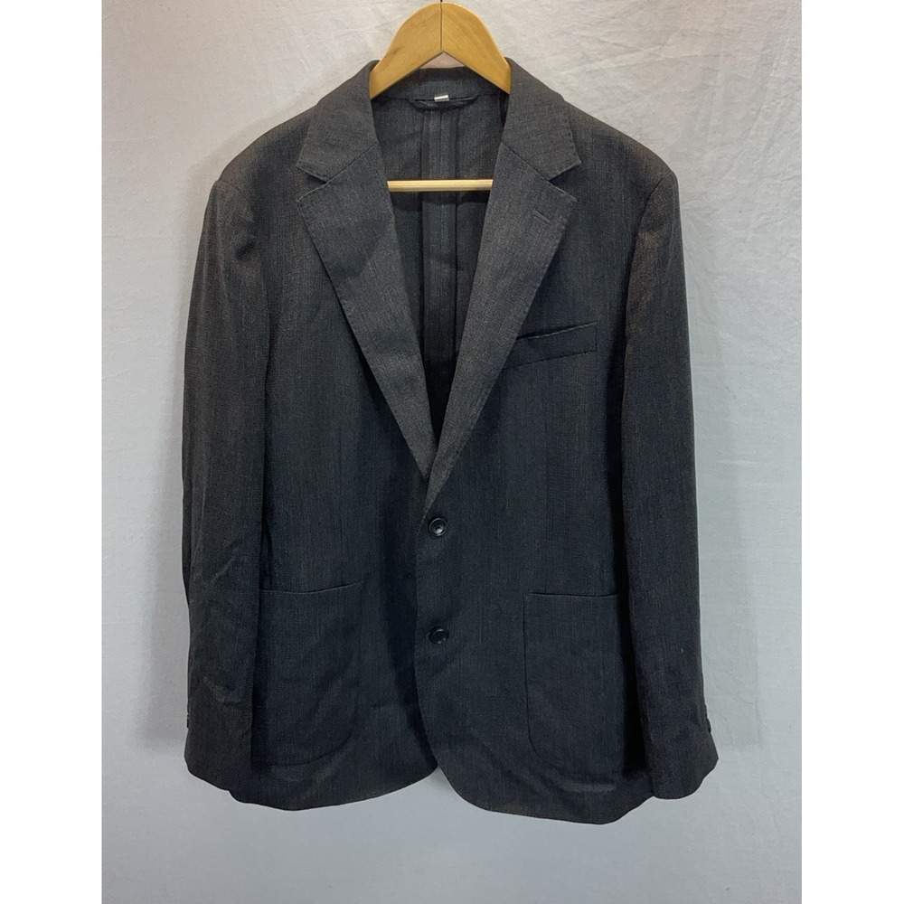 Bonobos Blazer Men Gray 40S Marzotto Italian Wool Unstructured Stand Fit short
